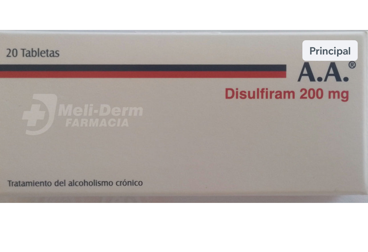 DISULFIRAM 200 MG CAJA X 20 TABLETAS