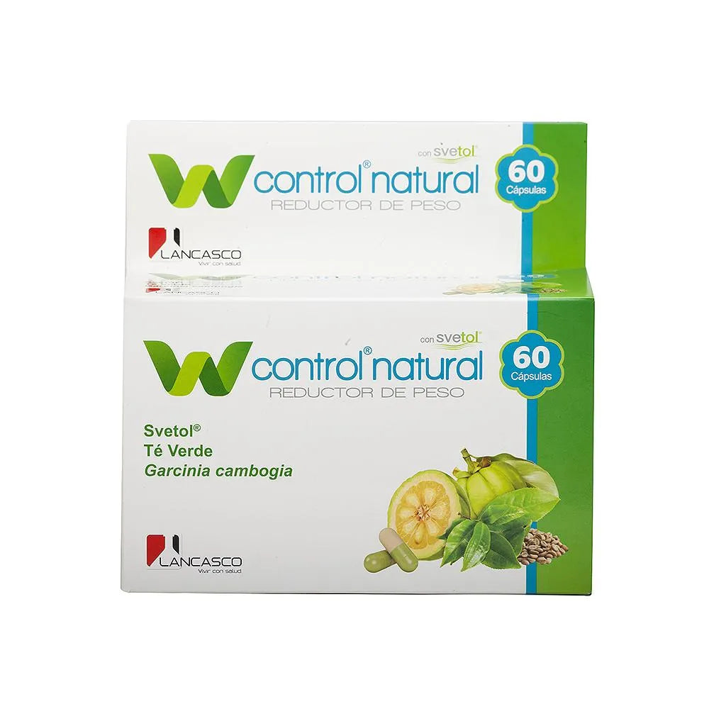 W CONTROL NATURAL CAJA X 60 CÁPSULAS