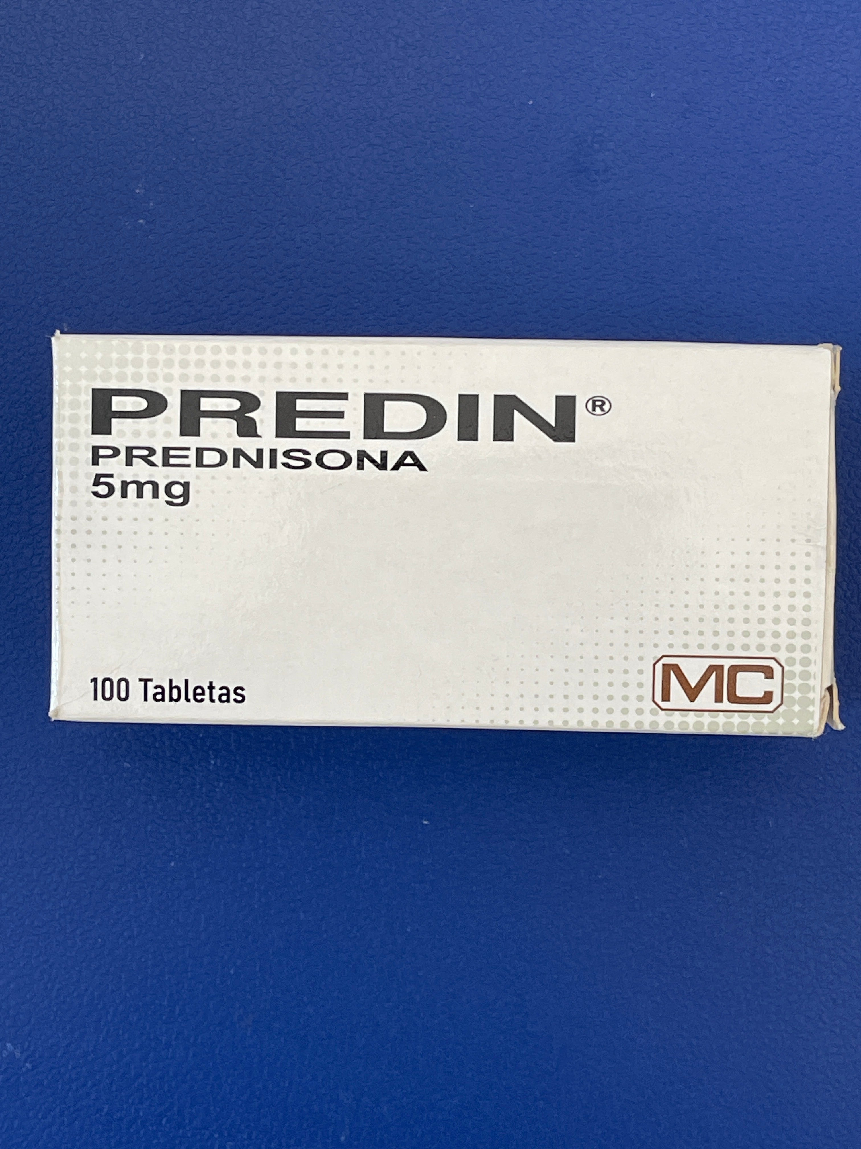 PREDIN PREDNISONA 5 MG SOBRE X 10 TABLETAS