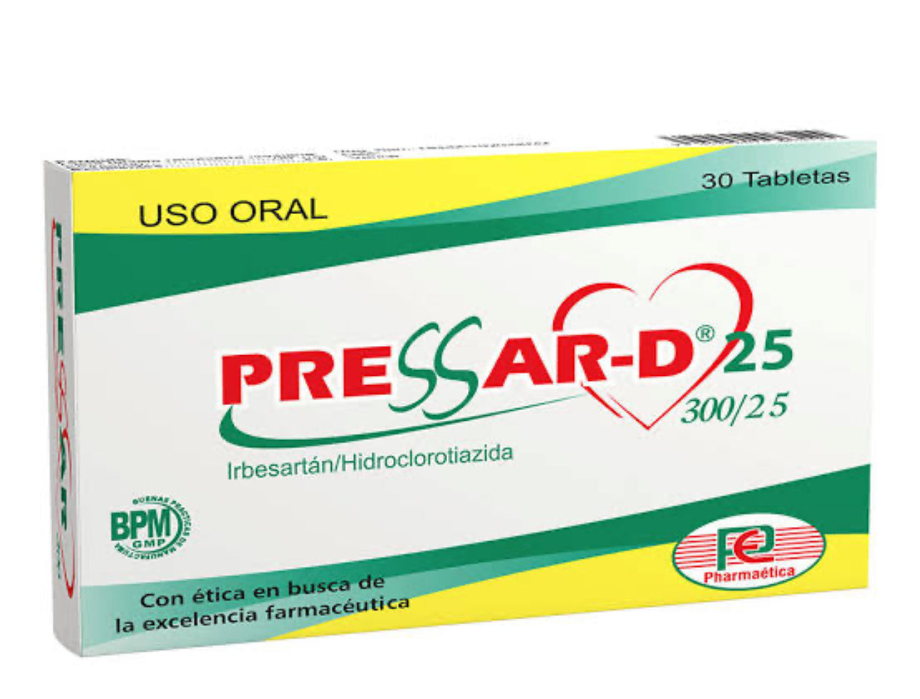 PRESSAR 300/25 X 30 TABLETAS