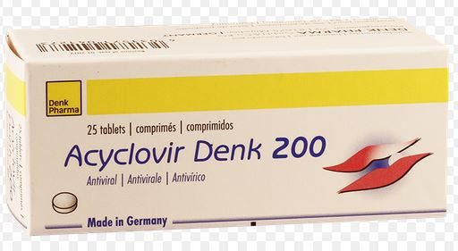 ACICLOVIR DENK 200 MG CAJA X 25 COMPRIMIDOS
