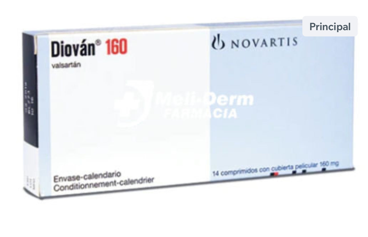 DIOVAN 160 CAJA X 14 TABLETAS