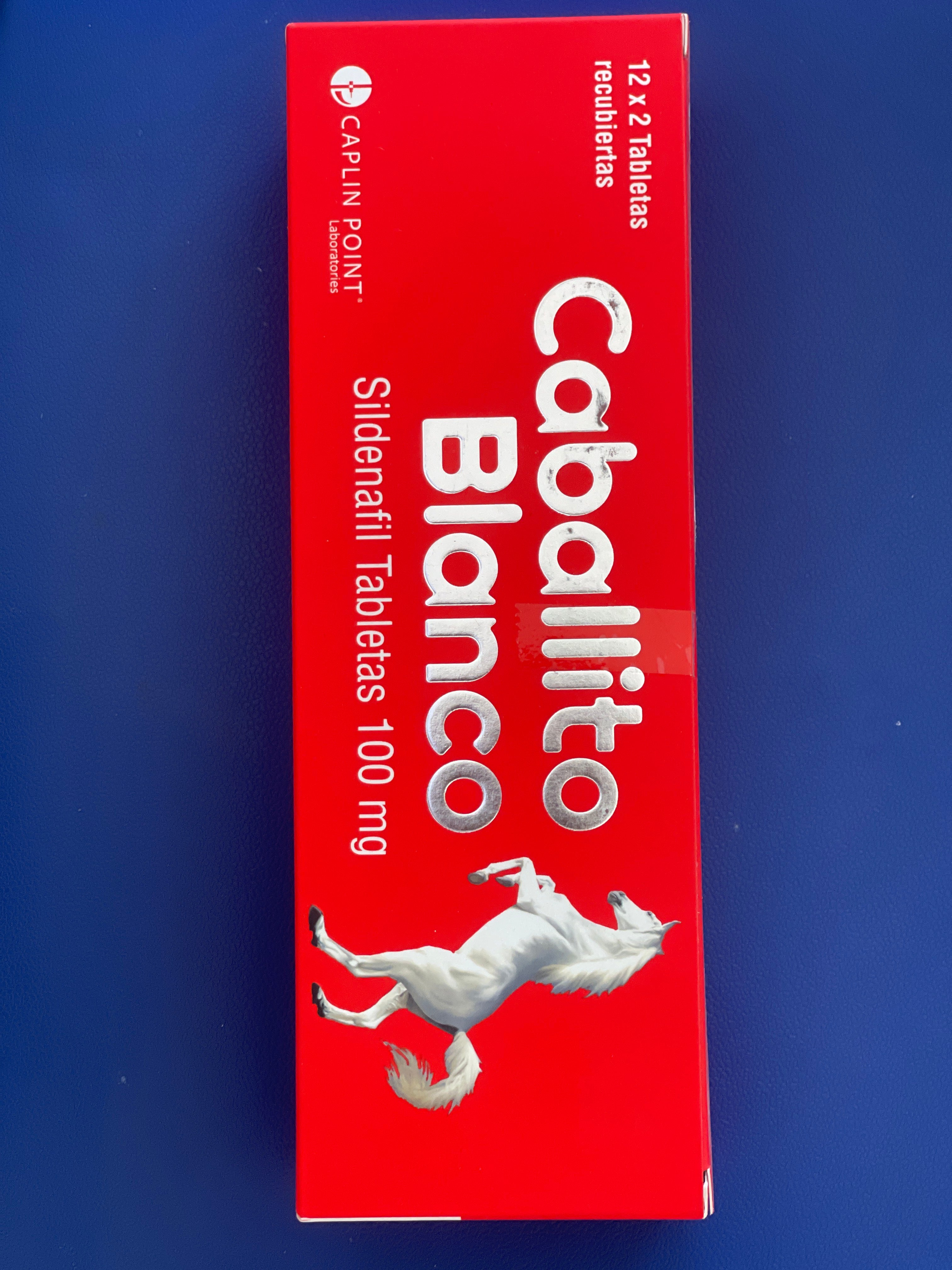 CABALLITO BLANCO SILFENAFIL CAJA X 2 TAB