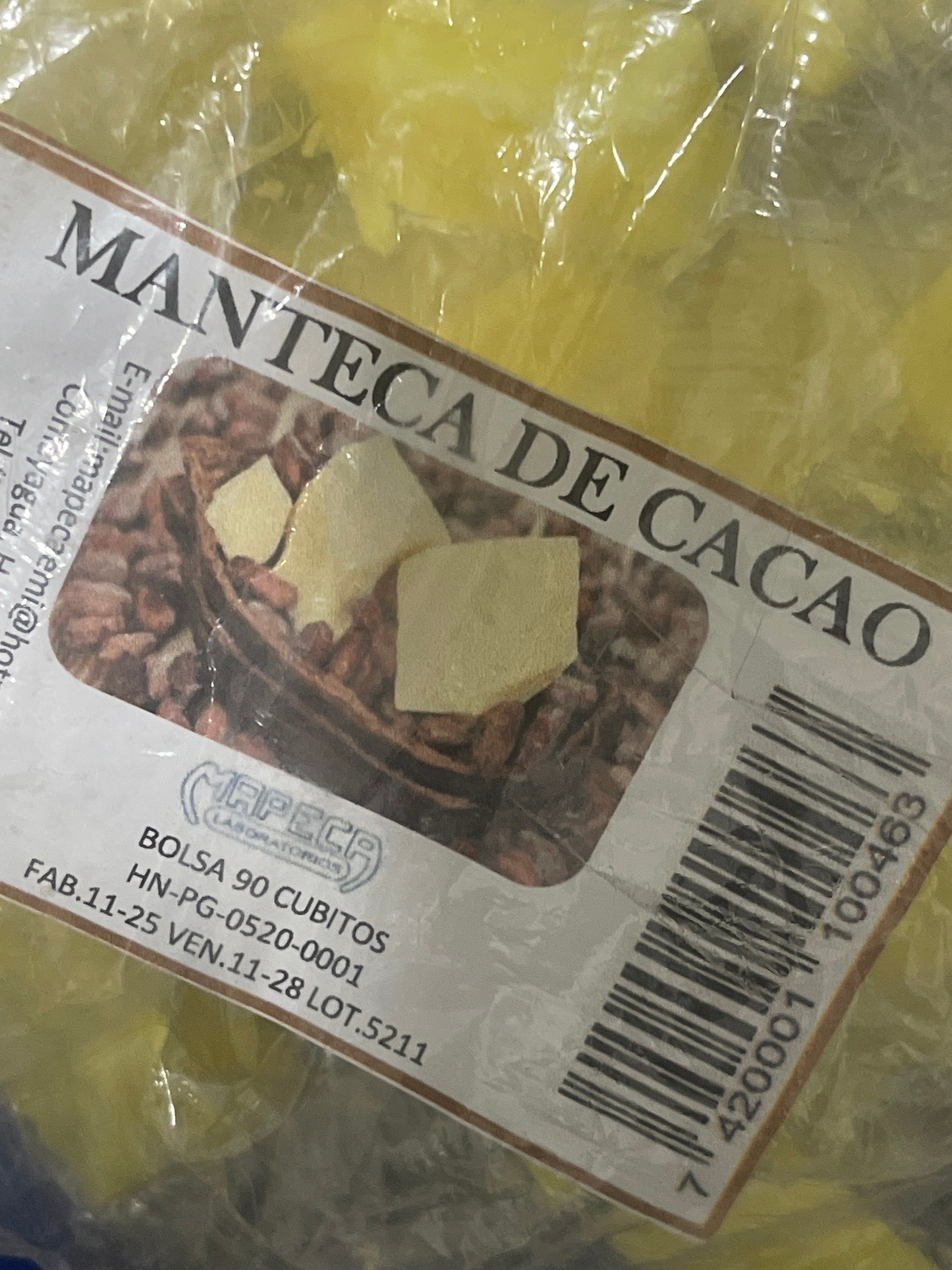 MANTECA DE CACAO X 1 PAR