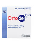 ORTODEL PLUS NAPROXENO/PARACETAMOL X 1 TAB