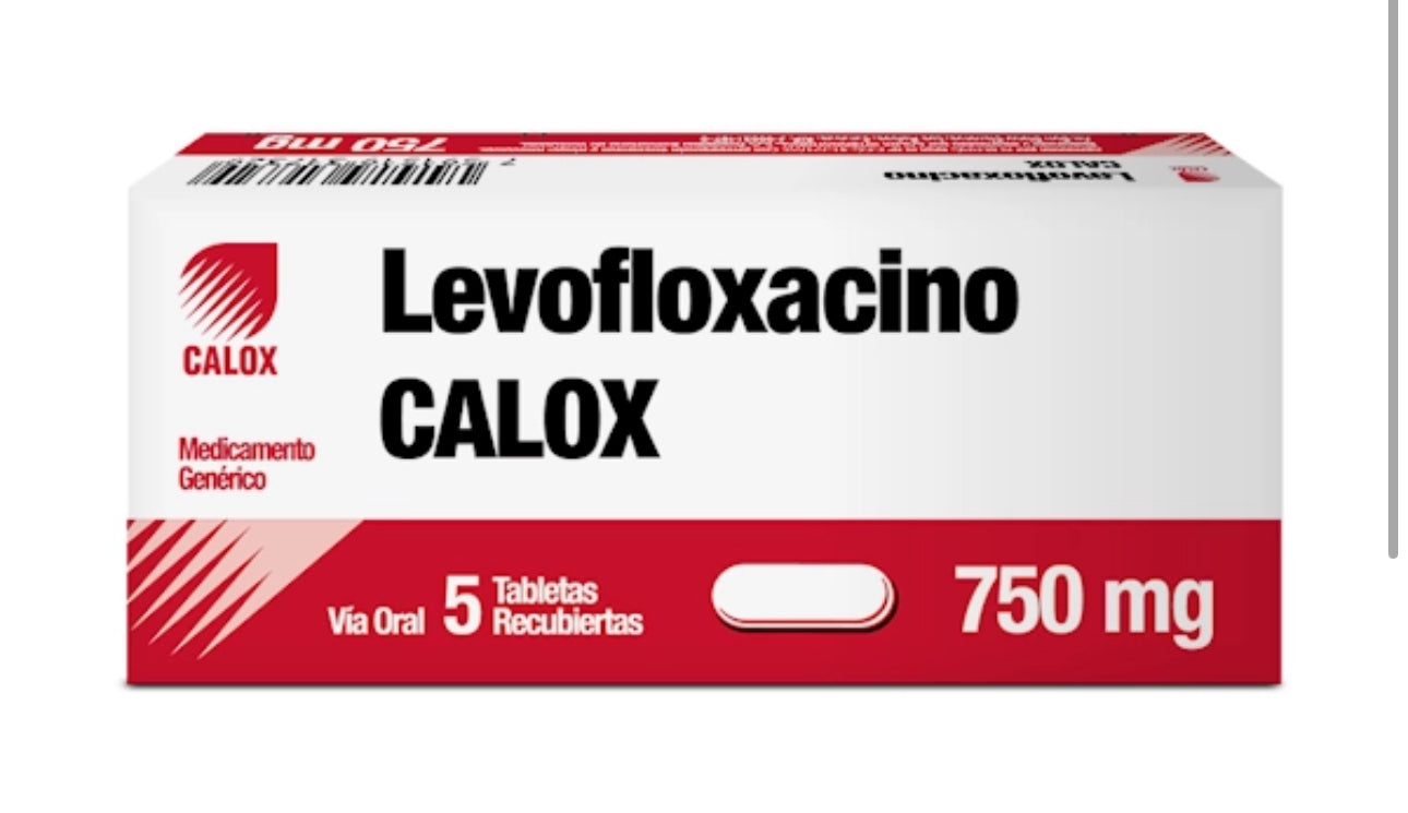 LEVOFLOXACINO CALOX 750 CAJA X 5 TABLETAS