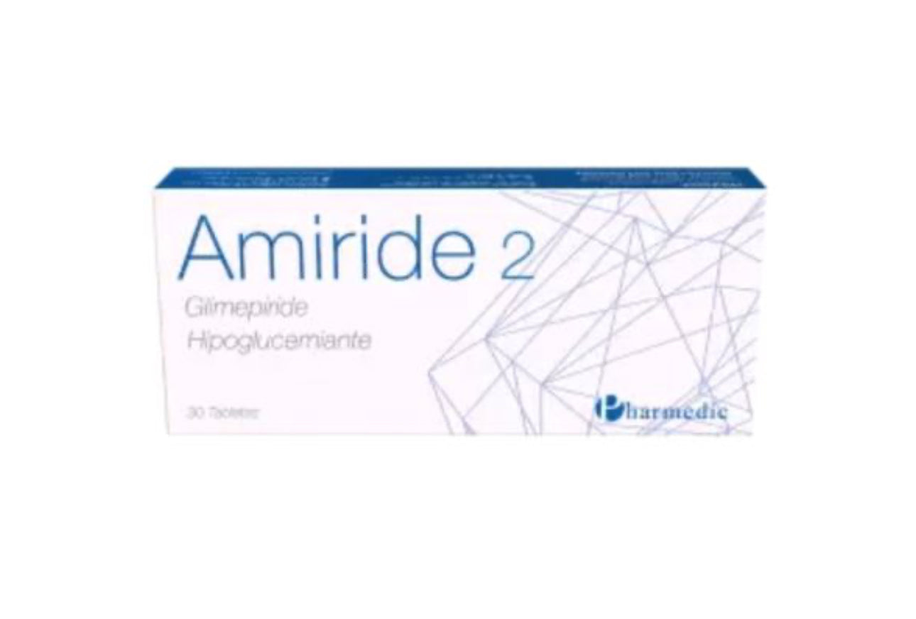 AMIRIDE 2 MG CAJA X 30 TAB
