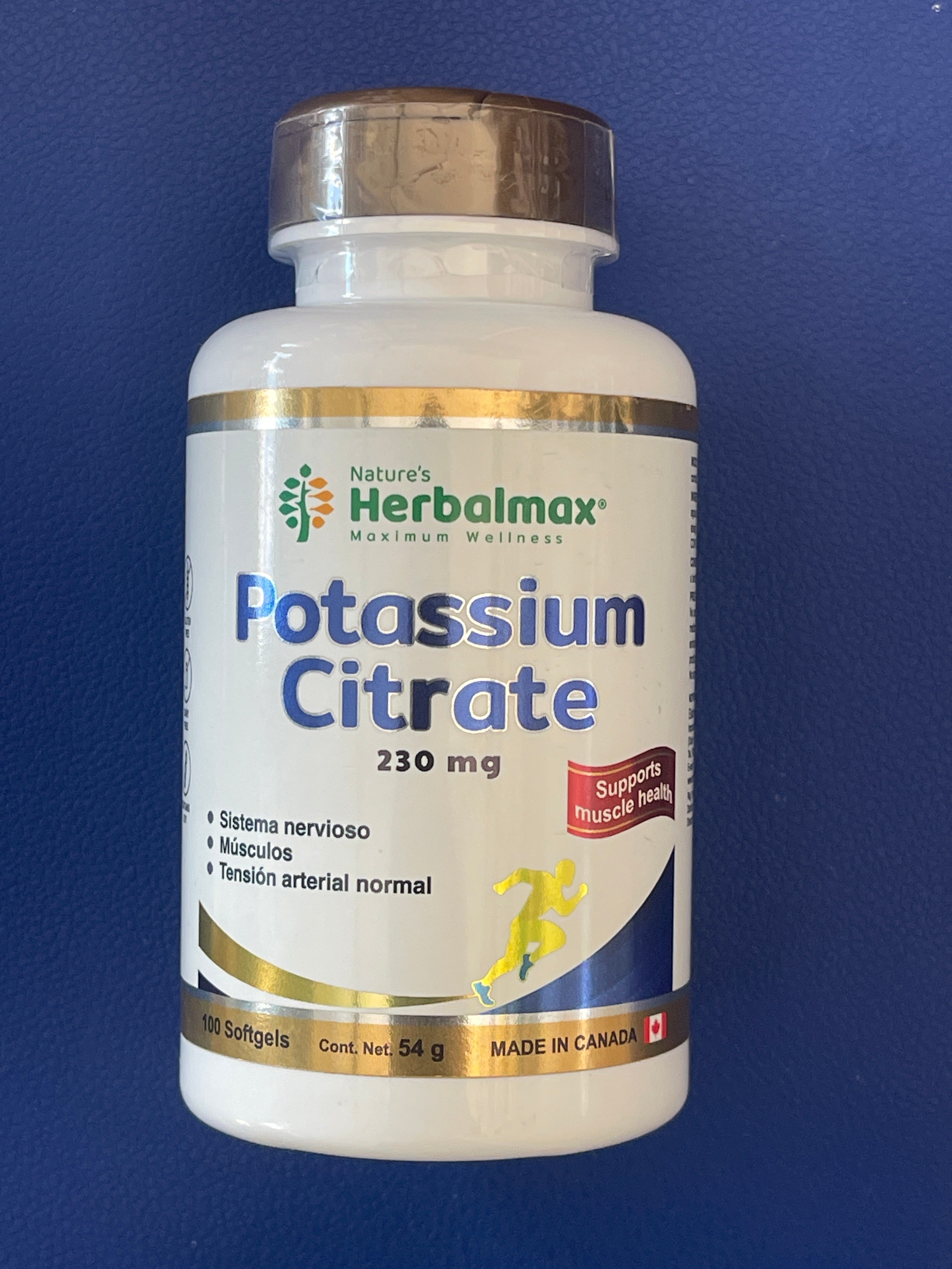 CITRATO DE POTASIO 230 MG X 100 CAPSULAS