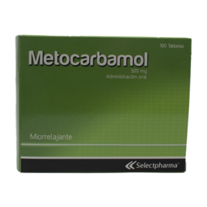 Metocarbamol 500 mg x 100 Tabletas