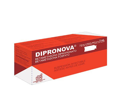 DIPRONOVA BETAMETASONA DIPROPIONATO/BETAMETASONA    FOSFATO X 2 ML