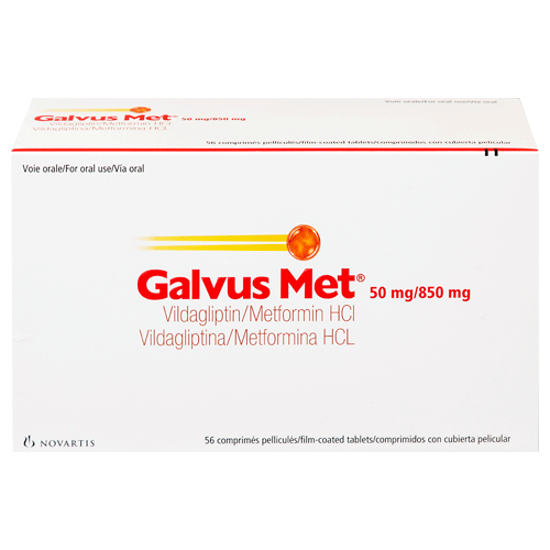 GALVUS MET 50 MG/850 MG caja x 56 comprimidos
