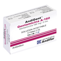 ANDIGENT A-160 Gentamicina 160mg/2ml x 3 ampollas