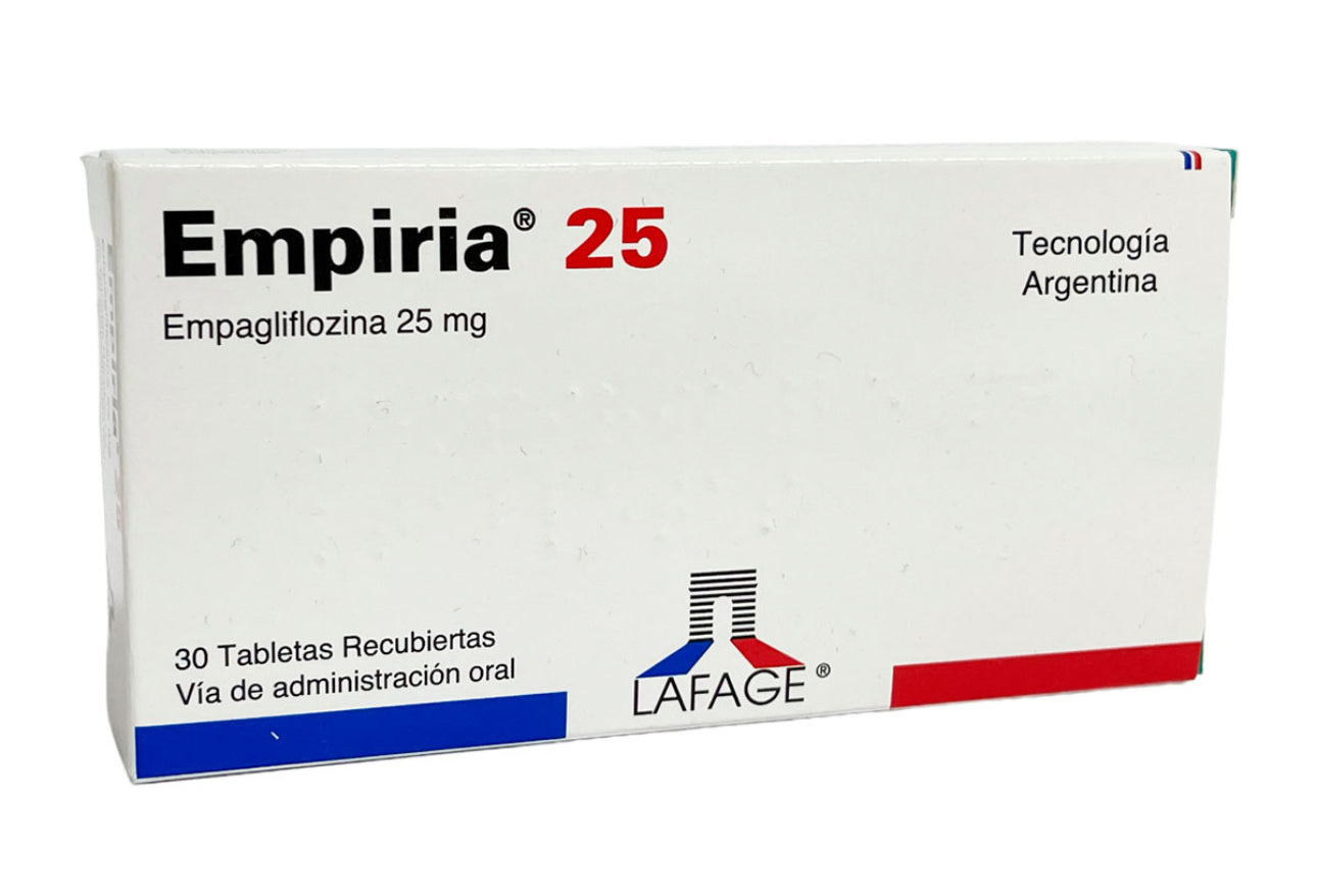 EMPIRIA 25 MG EMPAGLIFLOZINA 25 MG CAJA X 30 TABLETAS