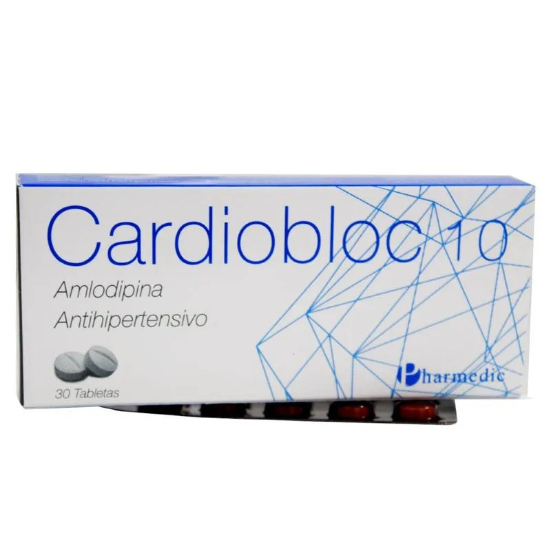 CARDIOBLOC 10 AMLODIPINA X 30  TAB