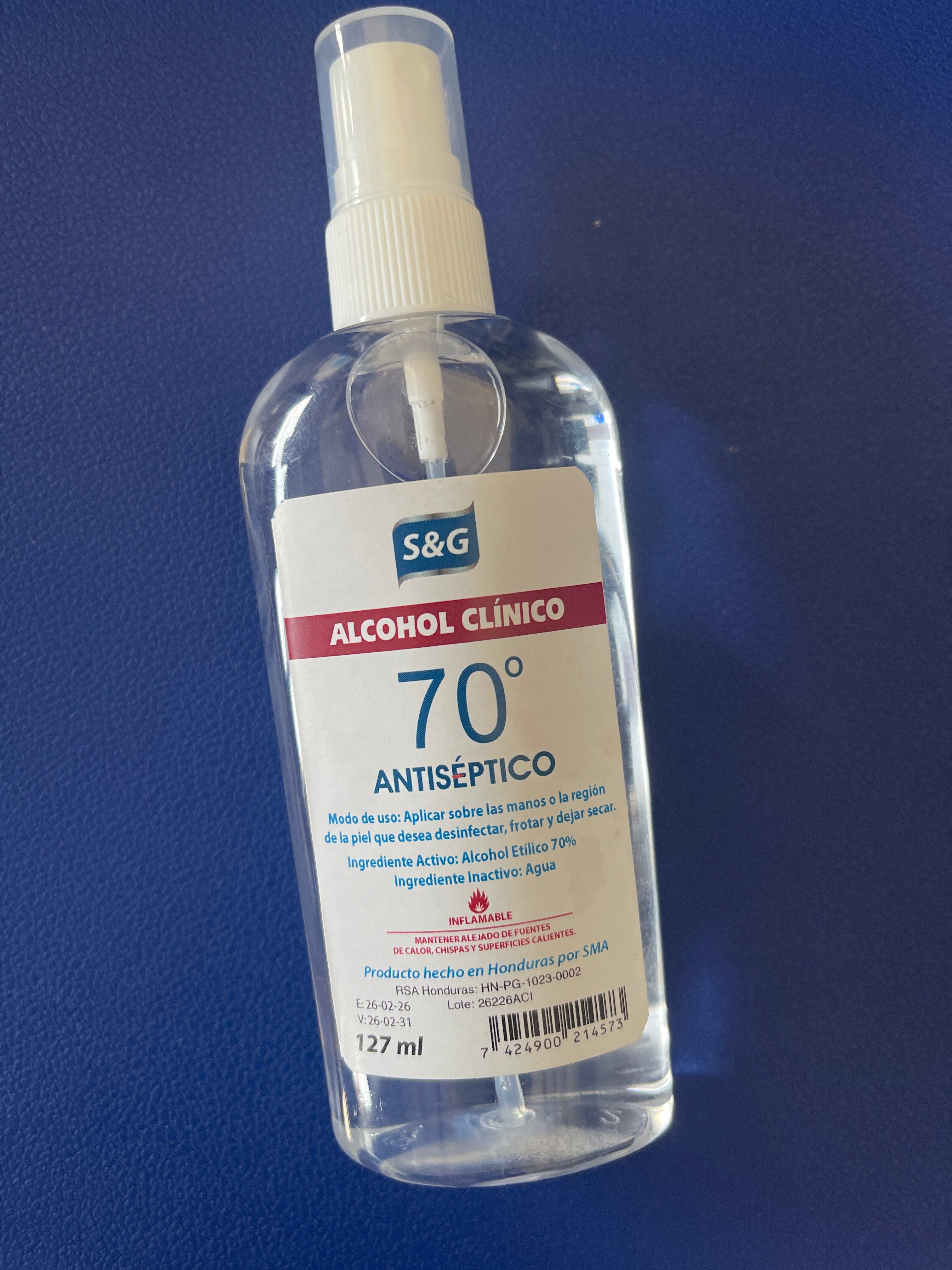 Alcohol clínico S&G 127ml