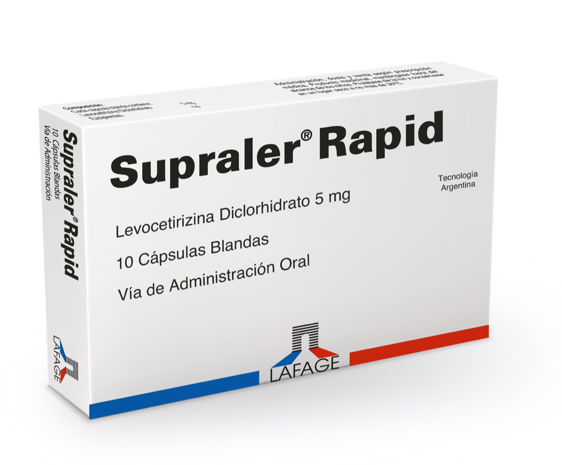 SUPRALER RAPID 5 MG X 10 TABLETAS